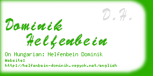 dominik helfenbein business card